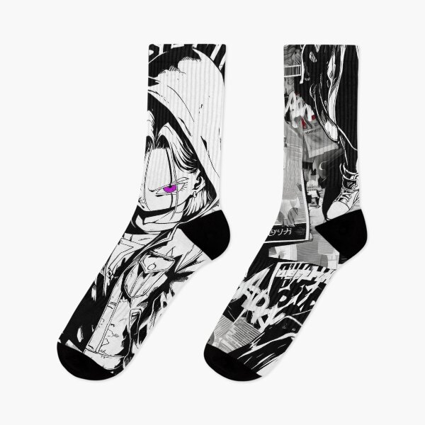 Item preview, Urban Rebel Anime Girl – Black & White Street Art Aesthetic Hoodie Character designed and sold by Dyan4.