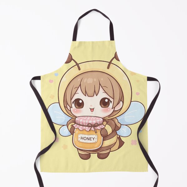 Item preview, Kawaii Chibi Bee with Honey Jar designed and sold by EsenciaZen.
