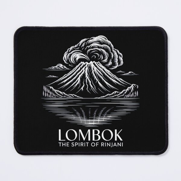 Item preview, Lombok Rinjani Volcano – Minimalist Eruption Art, Indonesia Travel & Nature Design designed and sold by maseno.