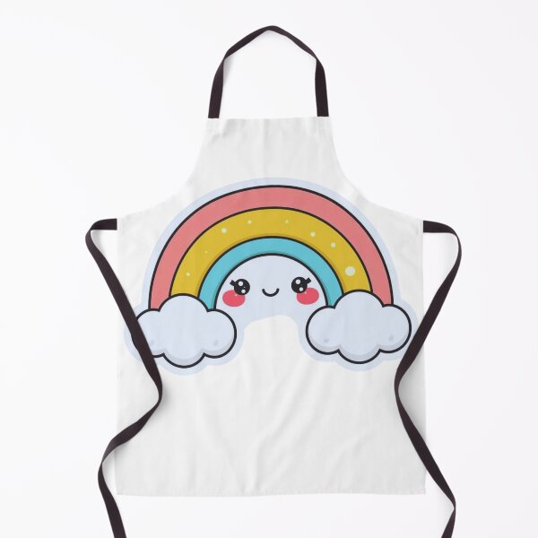 Item preview, Cute Kawaii Rainbow Fluffy Cloud Happy Sticker designed and sold by funnyshop222.