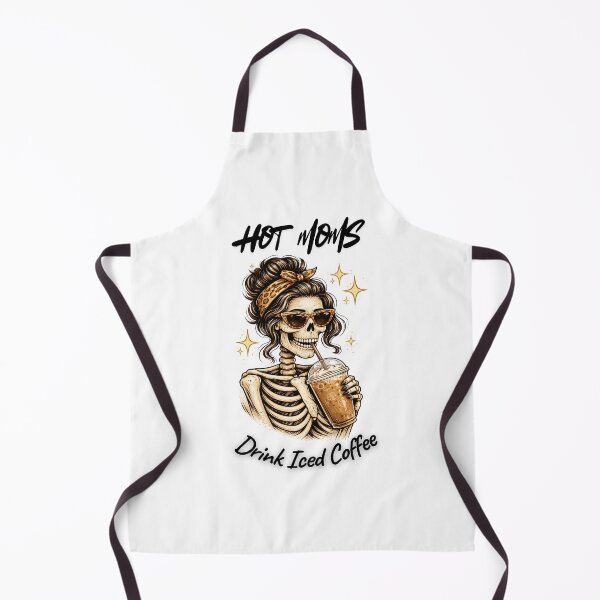 Item preview, Hot Moms Drink Iced Coffee Skeleton Mom Sparkles designed and sold by WeRise Design Studios.