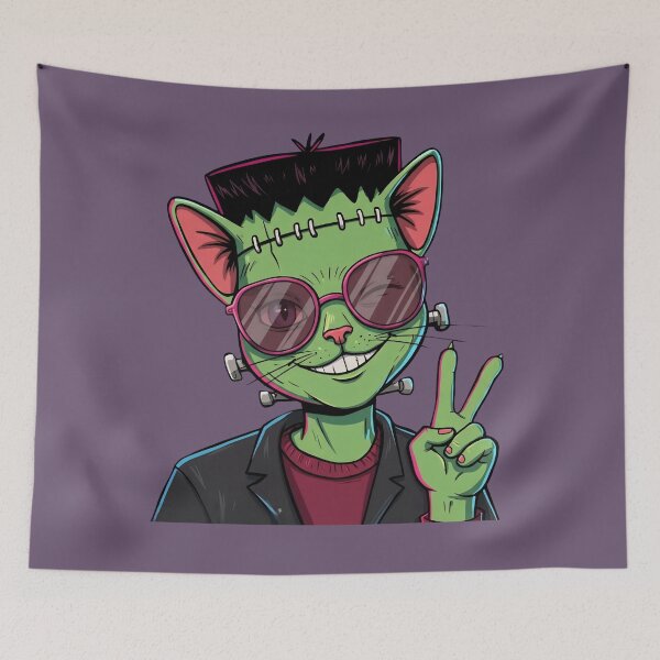 Item preview, Franken Meow Collection: Groovy Stitched Cat 5 designed and sold by Frankenpetz.