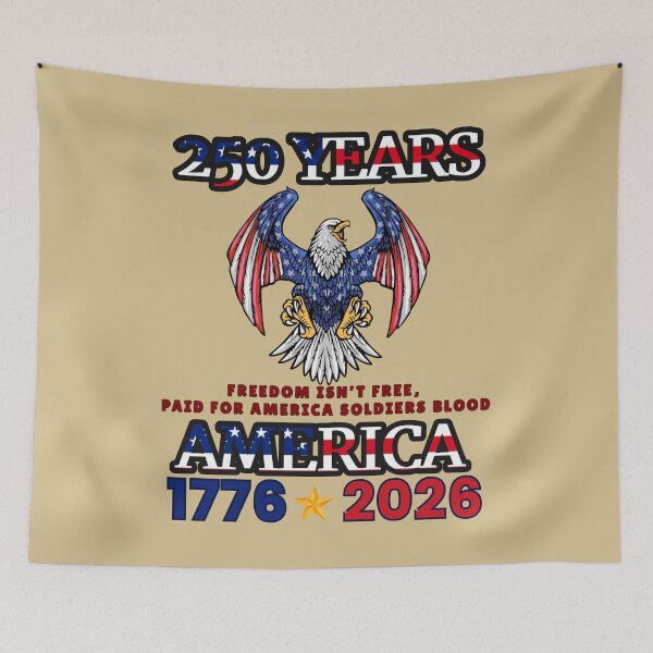 Artikelvorschau, Amerika 250 Jahre Weißkopfseeadler Patriotische USA 1776-2026 entworfen und verkauft von Brainy Bites19.