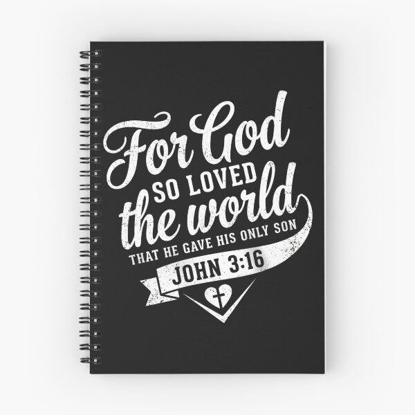 Item preview, FOR GOD SO LOVED THE WORLD THAT HE GAVE HIS ONLY SON JOHN 3:16 - Classic Scripture Graphic designed and sold by Faithloveshop.