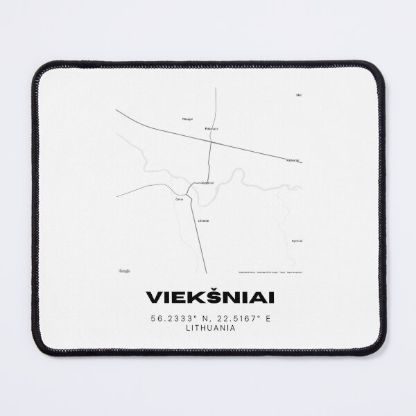 Item preview, Viekšniai Lithuania Minimalist Map Print | Contemporary City Map Poster designed and sold by RM-Journey.