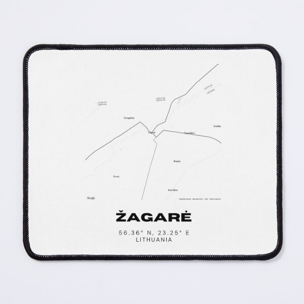 Item preview, Žagarė Lithuania Minimalist Map Poster | Stylish City Map Art designed and sold by RM-Journey.