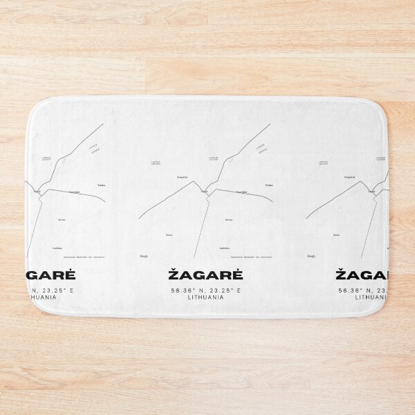 Item preview, Žagarė Lithuania Minimalist Map Poster | Stylish City Map Art designed and sold by RM-Journey.
