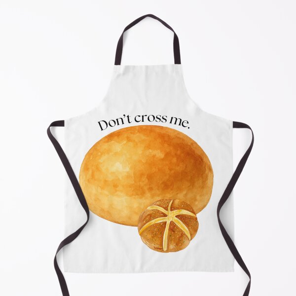 Item preview, Don’t Cross Me Bread Pun Sticker | Funny Bun Humor | Cute Bakery Watercolor designed and sold by ninainanutshell.