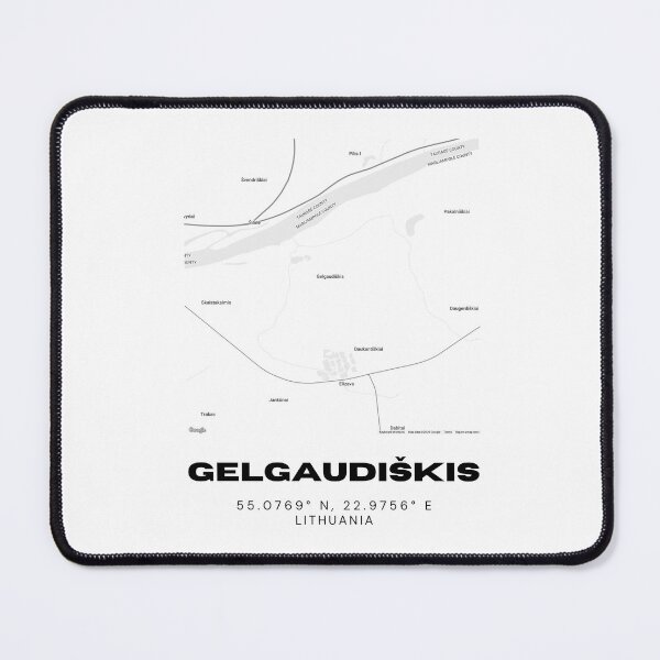 Item preview, Gelgaudiškis Lithuania Minimalist Map Poster | Modern Street Map Design designed and sold by RM-Journey.