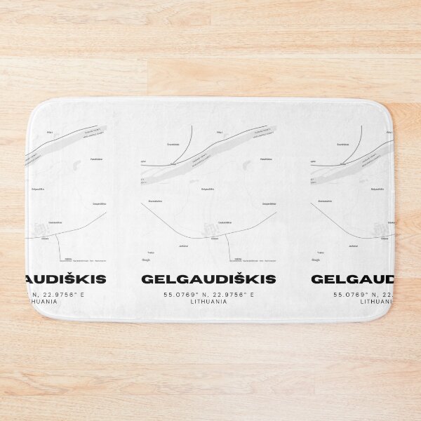 Item preview, Gelgaudiškis Lithuania Minimalist Map Poster | Modern Street Map Design designed and sold by RM-Journey.