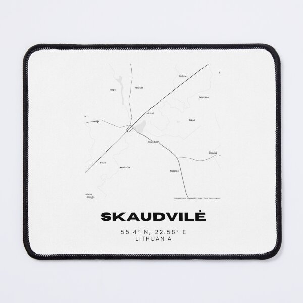 Item preview, Skaudvilė Lithuania Minimalist Map Poster | Elegant City Map Wall Art designed and sold by RM-Journey.
