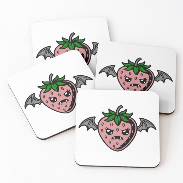 Item preview, Gothic Kawaii Strawberry Clipart designed and sold by theartfulaspie.
