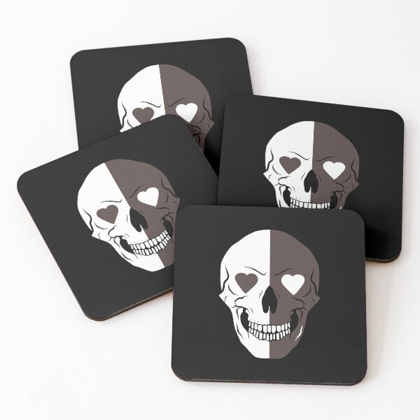 Item preview, Split Skull with Heart Eyes Illustration designed and sold by Wjjq13Xenops.
