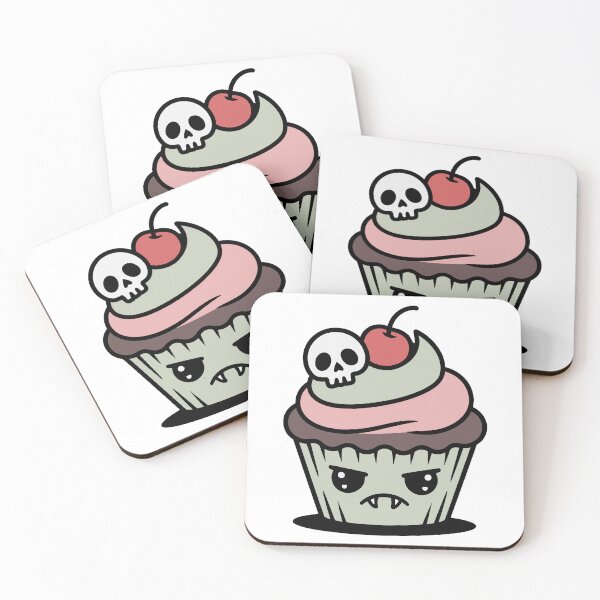 Item preview, Gothic Kawaii Cupcake Clipart designed and sold by theartfulaspie.