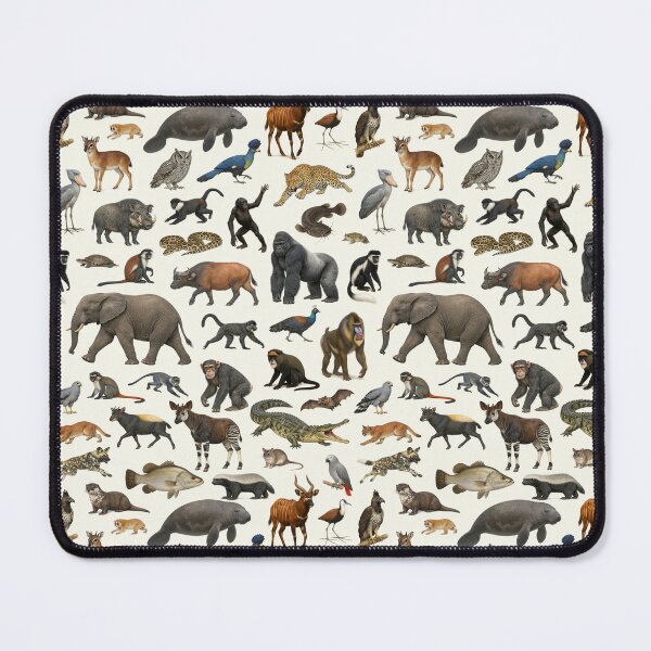 Item preview, Animals of the Congo Basin Retro Identification Chart designed and sold by kakarikihill.