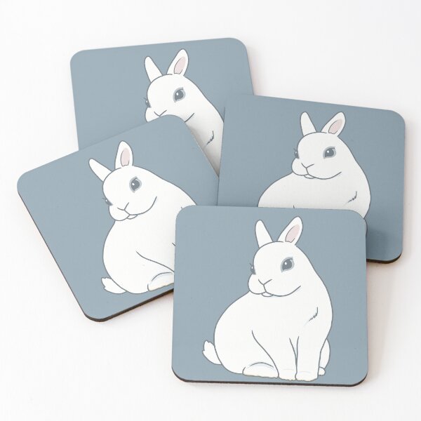 Item preview, Dwarf Hotot Rabbit Illustration designed and sold by tayaan.