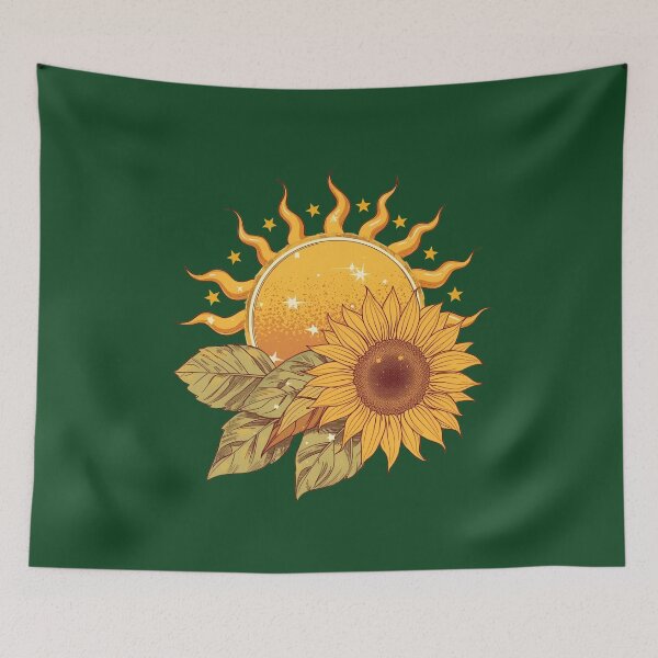 Item preview, Boho Sunflower Sun Vintage Aesthetic designed and sold by Brainy Bites19.