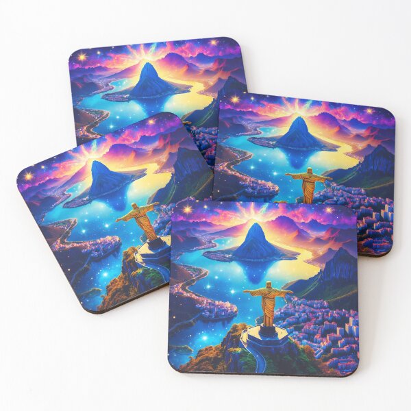 Item preview, Cristo Redentor Rio - Psychedelic Artwork designed and sold by Lucid Dream Pixel.