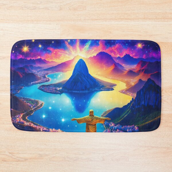 Item preview, Cristo Redentor Rio - Psychedelic Artwork designed and sold by Lucid Dream Pixel.