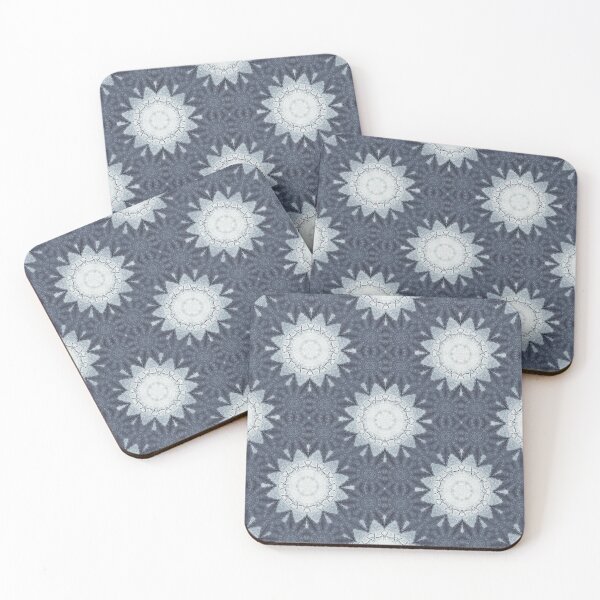 Item preview, Decorative Boho Sun Mandala Pattern in Navy Blue designed and sold by Artistestella.