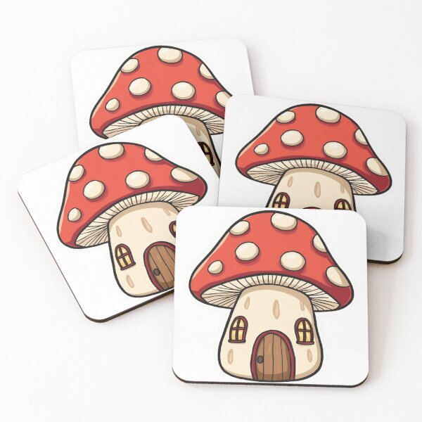 Item preview, Cute Kawaii Mushroom House Cozy Glowing Sticker designed and sold by funnyshop222.