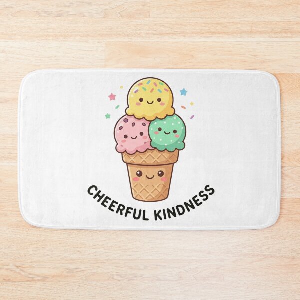 Item preview, Cheerful Kawaii Ice Cream Cone - Sprinkle Kindness designed and sold by Wear Sculpt.