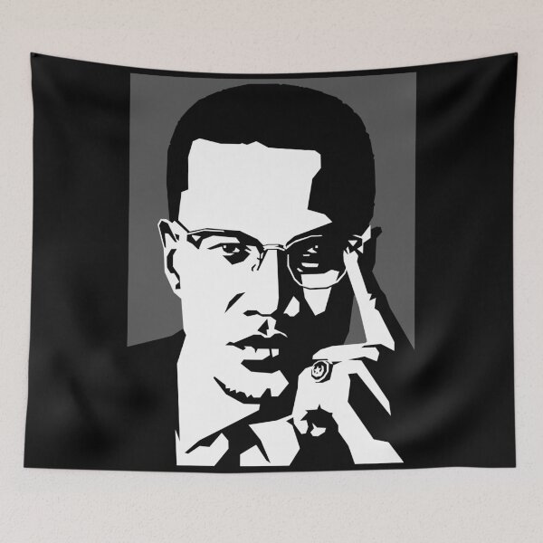 Item preview, Malcolm X in Grey designed and sold by Wahyu Aji Sadewa.