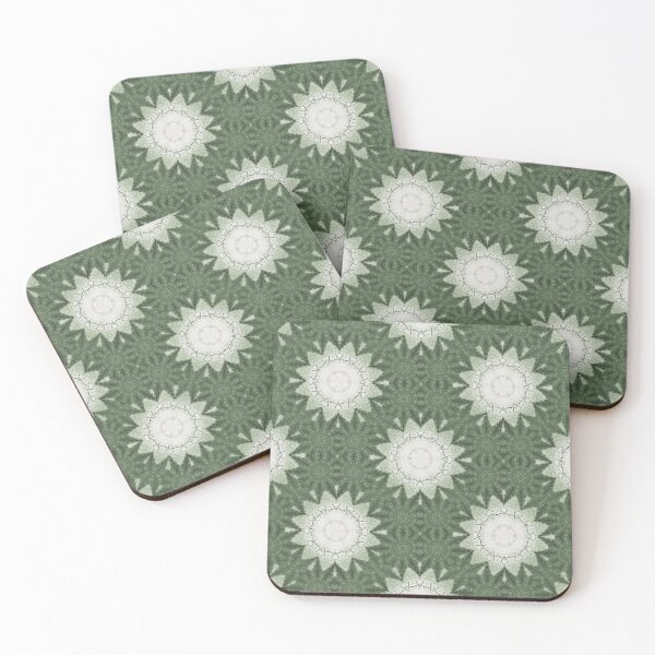 Item preview, Decorative Boho Sun Mandala Pattern in Green designed and sold by Artistestella.