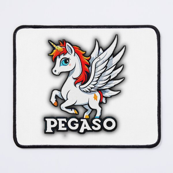 Item preview, Cute Unicorn Horse with PEGASO writing designed and sold by Giulivo Store Graphic.