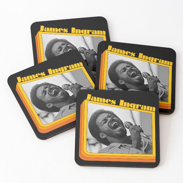 Item preview, James Ingram - Retro Singer Songwriter 70s Music Fan Design designed and sold by darklordpug.
