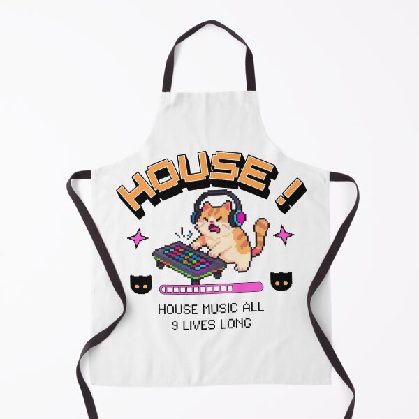 Item preview, HOUSE MUSIC - Dj Rage Kitty (Black) designed and sold by Discothreadz.