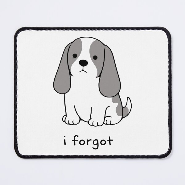 Item preview, I Forgot Basset Hound Cute Dog designed and sold by WickerHollow.
