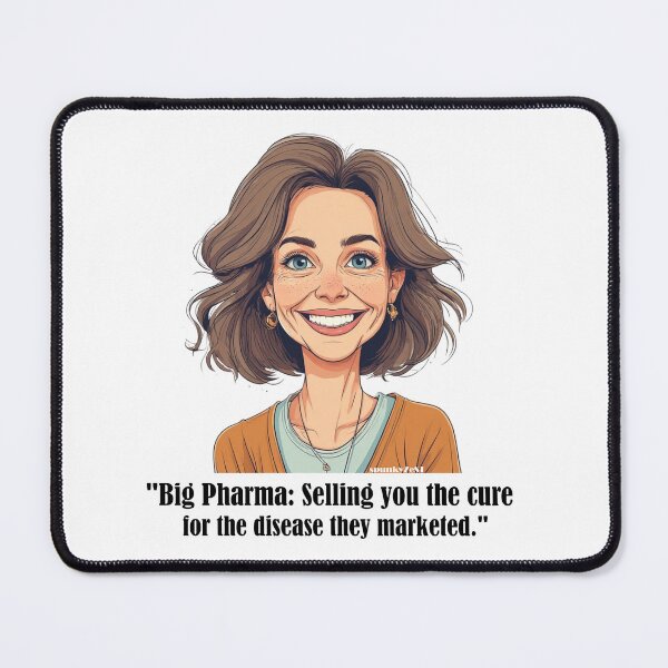 Item preview, "Big Pharma: Selling you the cure for the disease they marketed." - Aniya @ spunkyZeST designed and sold by spunkyZeST.
