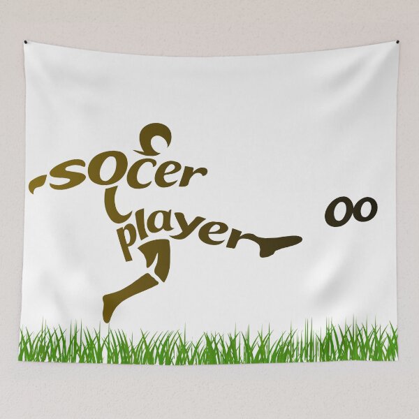 Item preview, Typographic Soccer Player designed and sold by houta.