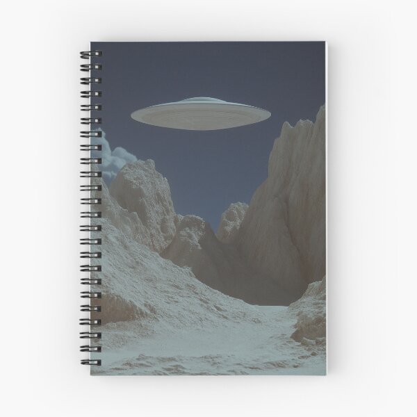 Item preview, Desert UFO Hover – Surreal Canyon designed and sold by TechDreamscapes.