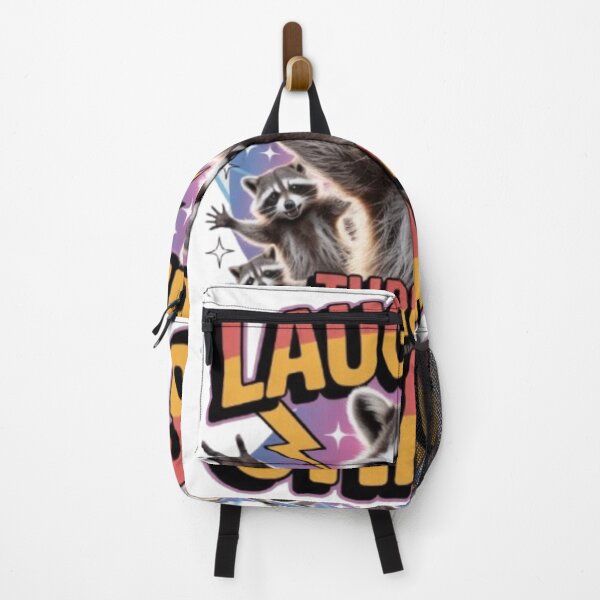 Item preview, Laughing Through Chaos – Retro Raccoon Streetwear Graphic designed and sold by NewUSShop.