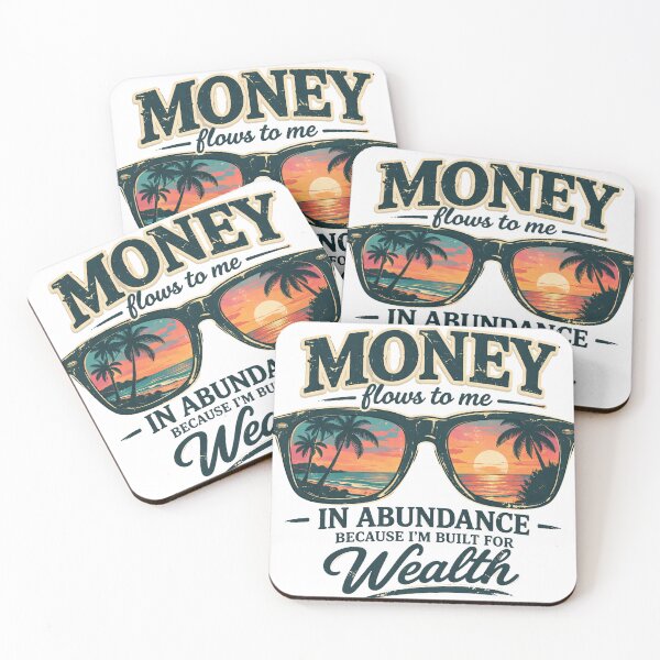 Item preview, Money Flows to Me – Vintage Tropical Sunglasses Sunset Aesthetic Design designed and sold by Wear Sculpt.