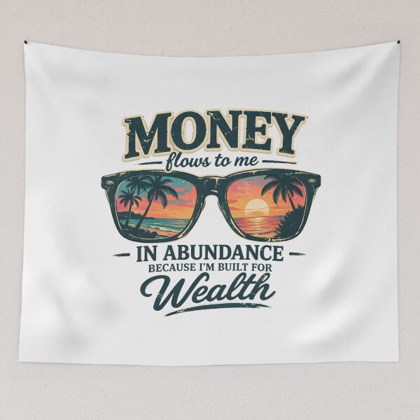 Item preview, Money Flows to Me – Vintage Tropical Sunglasses Sunset Aesthetic Design designed and sold by Wear Sculpt.