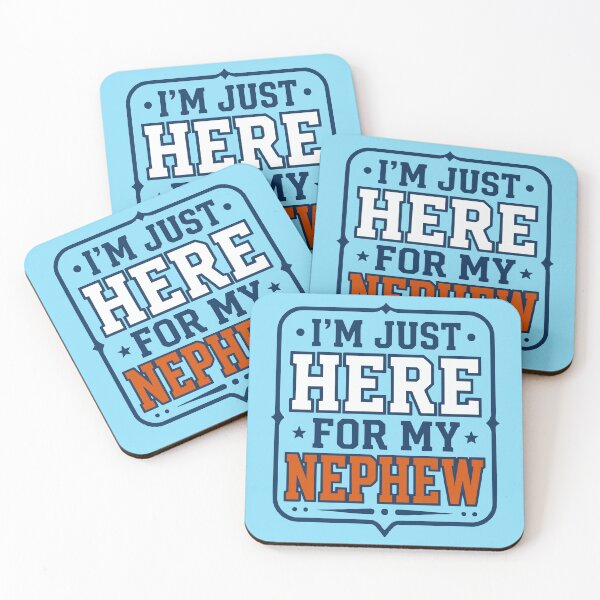 Item preview, Athletic Support Fan Typography - I’M JUST HERE FOR MY NEPHEW designed and sold by axiksa10.