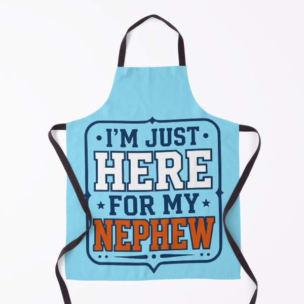 Item preview, Athletic Support Fan Typography - I’M JUST HERE FOR MY NEPHEW designed and sold by axiksa10.