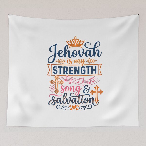 Item preview, JEHOVAH IS MY STRENGTH, SONG & SALVATION - Majestic Royal Faith Graphic designed and sold by Faithloveshop.