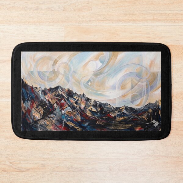 Item preview, Abstract Mountain Landscape Painting | Colorful Modern Nature Art Print designed and sold by Meteor Destroyer.