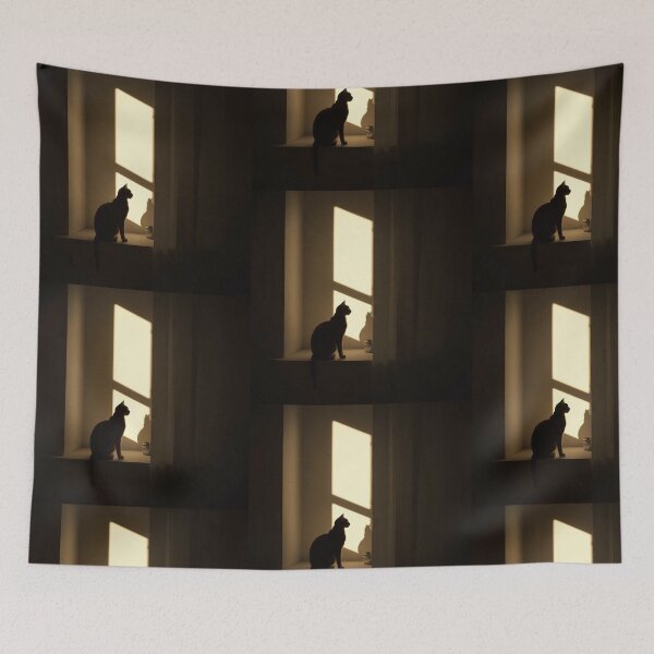 Item preview, Cat by Window designed and sold by TinyWarmThing.