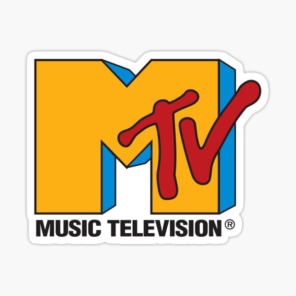 MTV logo sticker Sticker