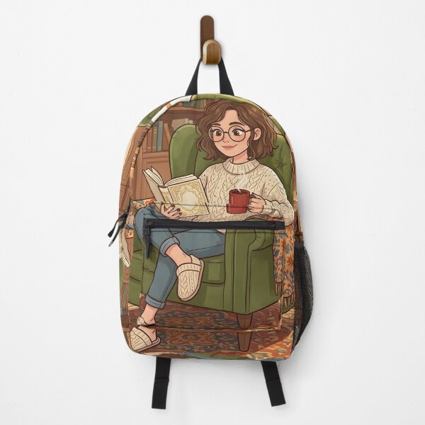 Item preview, Cozy Book Lover Aesthetic Girl!!! - Cozy Girl Book Lover - Girl reading in her cozy reading nook - A cozy paradise for book lovers designed and sold by SoffyLee586.