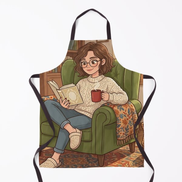Item preview, Cozy Book Lover Aesthetic Girl!!! - Cozy Girl Book Lover - Girl reading in her cozy reading nook - A cozy paradise for book lovers designed and sold by SoffyLee586.