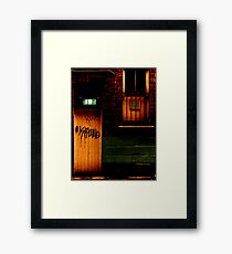 Exit Framed Print