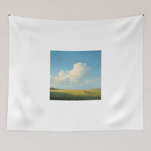 Item preview, Dog  Under Blue Sky designed and sold by TinyWarmThing.