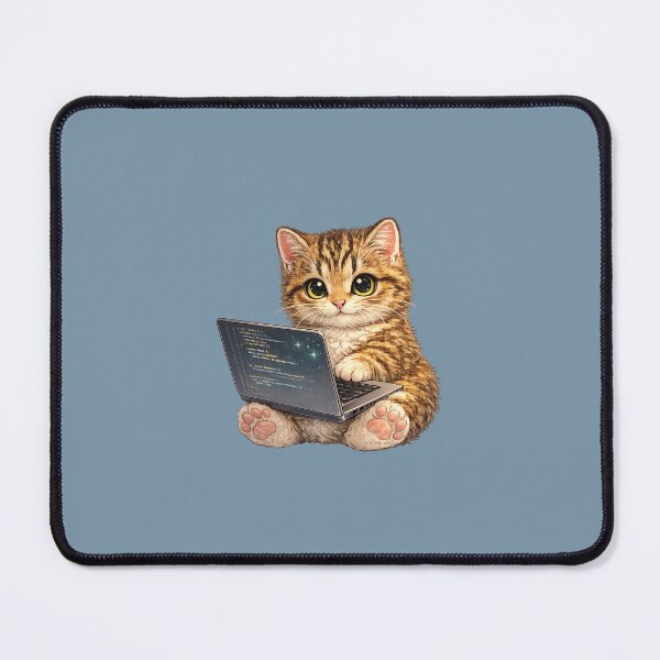 Item preview, programmer cat designed and sold by PasoaPaso2025.