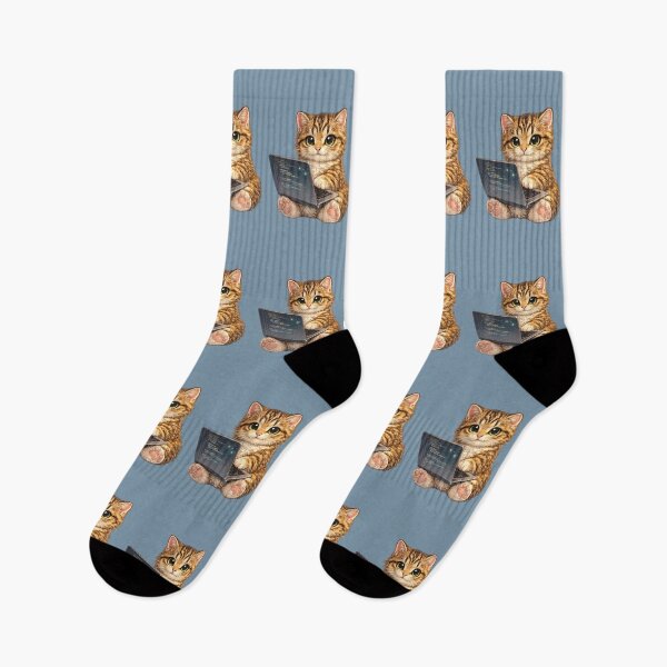 Item preview, programmer cat designed and sold by PasoaPaso2025.